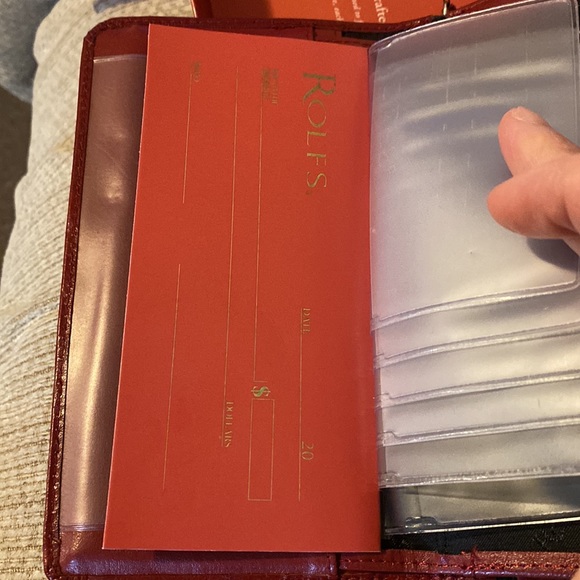 ❤️NWT Rolfs’ Red Spacious & Large Genuine Leather Wallet w/Severo Compartments - Picture 9 of 16